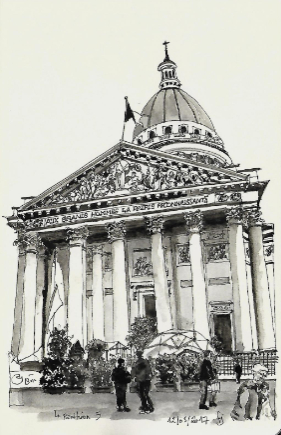 dessin pantheon